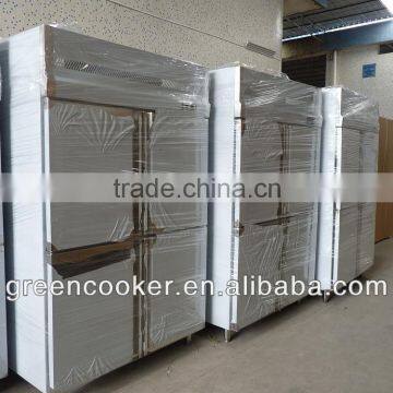 upright stainless steel freezer