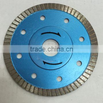 Wet and dry cutting turbo blade, cold press, Diamond Material laser saw blade