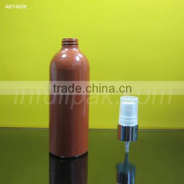 150ml Brown Aluminum Botlte with Silver Mist Sprayer