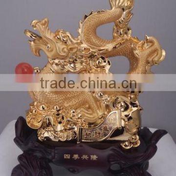 resin dragon fengshui home decoration