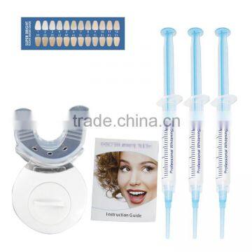 High-end white box professional private logo teeth whitening kit with CE FDA MSDS approved