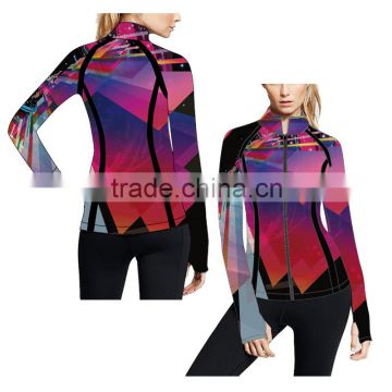 (Trade Assurance) yoga running supplex fitness jacket