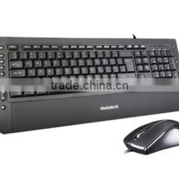 Wired Multimedia keyboard & Wired optical mouse combo