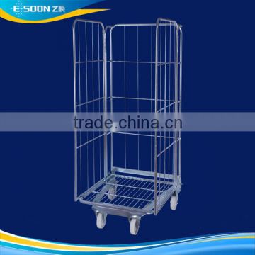 Heavy-duty Nestable Rolltainer iron security cage