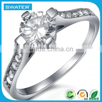 Alibaba Express Jewelry Diamond Silver 925 Ring