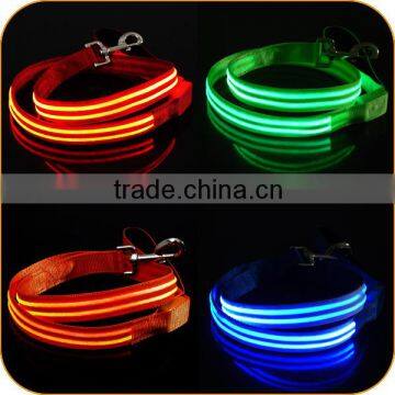 Innovative Dog Care Products Glowing in the Dark LED Safety Leash Light