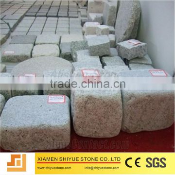 Natural Chinese Light Grey Granite Cube Stone