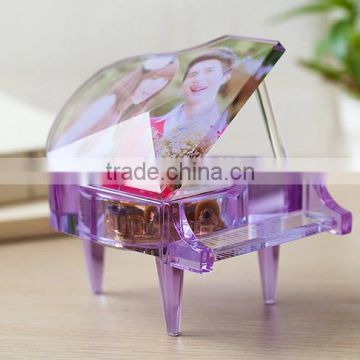 Personalized crystal piano as gift