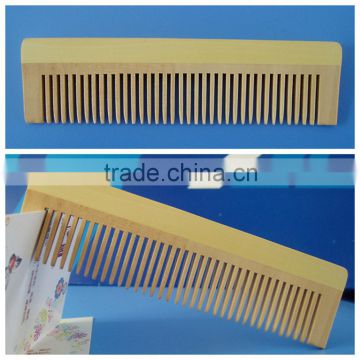 Hot sell compact wide tooth wooden hair comb