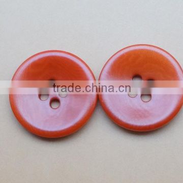 4 Holes Fancy Red Natural Corozo Nut Buttons for Lady's Clothing