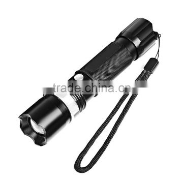Rechargeable Zoomable XPE Aluminum Alloy Water-resistant LED Flashlight Tactical Torch Portable Lantern for Cyclign Camping