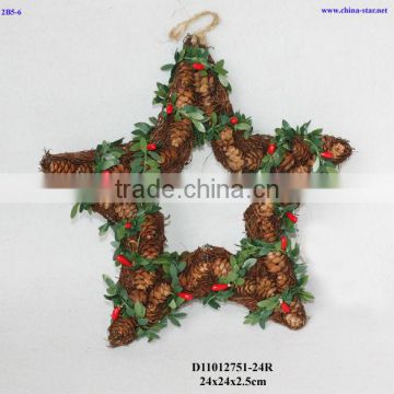 pinecone christmas star