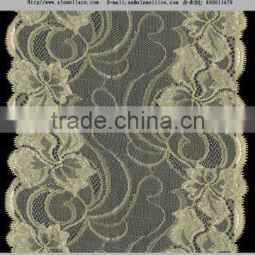 elastic polyamid rayon lace for liegerie,trousers, wedding dress and prom clothes