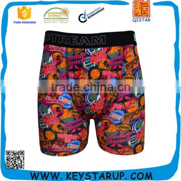Sublimation Printed Fabric Underwear For Man Custom Brand