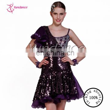 2016 Sexy China Wholesale Latin Sequin Dance Dress WWW Com Sex Photo L-1137