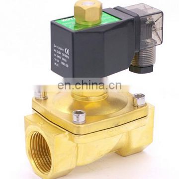GOGO 2 way brass Normally open solenoid valves for water /gas orifice 25mm zero pressure start with plug type NBR seal