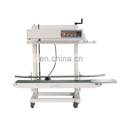FRCM-1120L Hualian Head Adjustable Continuous Vertical Packing Band Sealer Sealing Machine Plastic Bags,pouch 12m/min 0-300 40*2