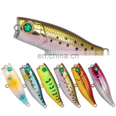Best quality mini popper fishing lures 3.4g/4.2cm with 3D eyes fishing lure wholesale