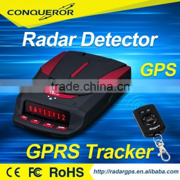 Integrated GPRS & GPS speed camera locator and remote radar detector car tracker
