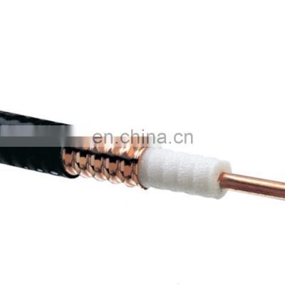 Factory price 50ohm Coaxial Cable corrugated andrew heliax telecom feeder cable 1/2 3/4 7/8 High Quality RF Leaky Feeder Cable