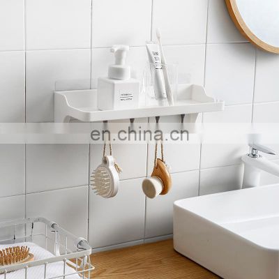 shower storage shelf wall mounted kitchen storage rack with hooks adhesive shower storage organizer