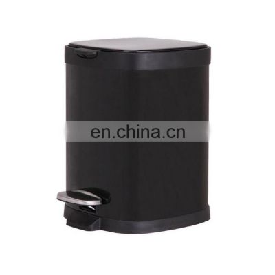 Black Color Trash Bin Recycling Eco Trash Bin 12 L 20L 27L 30L Stainless Steel Pedal Bin