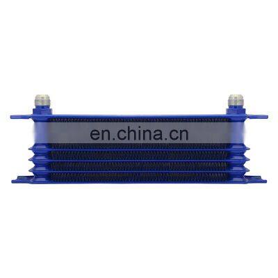 Trust type oil cooler 7 row 10 AN blue and black