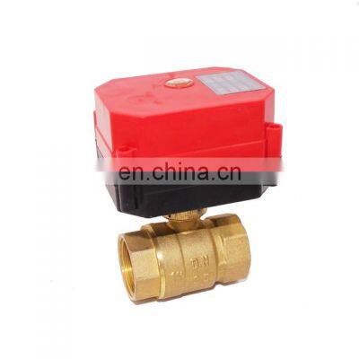 DN25  brass ball stainless steel motorized electric proportional valve