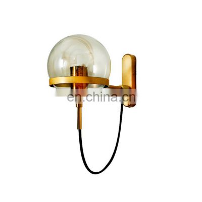 Nordic Decorative Wall Light Indoor Decoration Bedroom E27 110-220V Modern Home Gold Wall Lamp