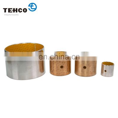 DX Bounday Lubricating Sleeve Bear Bushing Made of Steel Base and Yellow POM with Oil Dent to Preserve Oil for Machine Tool Bush