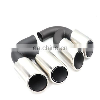 Car Accessories  Hot sale high quality 10-14 year round  304 stainless steel exhaust muffler tip silencer tail pipe for cayenne