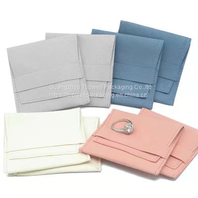 Personalized 100pcs Jewelry Velvet Pouches Bags For Earings Rings Neckalce Jewelry Packaging