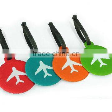 Round shape pvc luggage tag