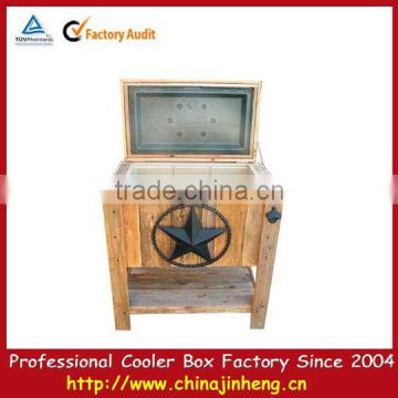 custom wooden cooler