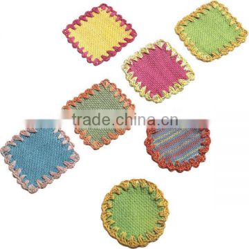 round placemat and coasters sets/paper coasters/pp coasters/polyester coasters