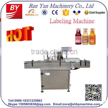 Shanghai BY-TB100 Automatic adhesive bottle labeling machine,labeling machine for canned food,bottle labeling machine price