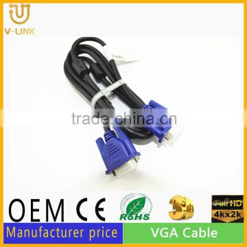 long VGA Cable for projector, CRT, LCD, LED, Monitor