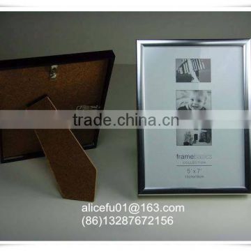 cheap simple design silver glitter photo frame aluminum photo frame 5x7 13x18