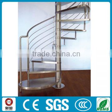 stainless steel small spiral staircase for decor