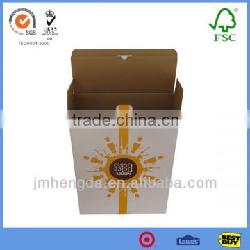 Corrugated rigid mug packaging cardboard boxes design with lamination