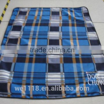 picnic blanket with leather handle