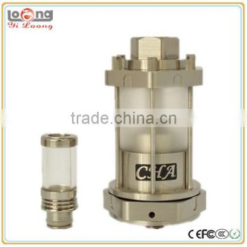 Yiloong rebuildable atomizer caged shape chariot atomizer with ceramic dual coil setup as kaiser big rba CHA atomizer fogger v5
