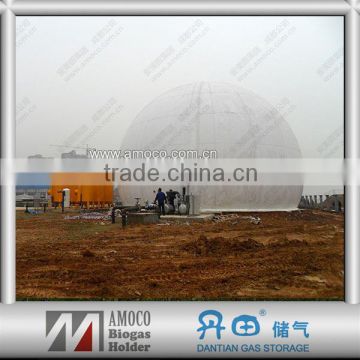Certificated 2000m3 Spherical Dual Membrane Biogas Storage Equipment with Auto-control System and Data Output
