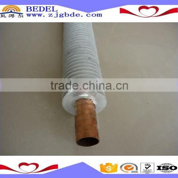carbon steel tube with extruded aluminum fin, outer frame spray painted fin tube for evaporator and heat exchanger