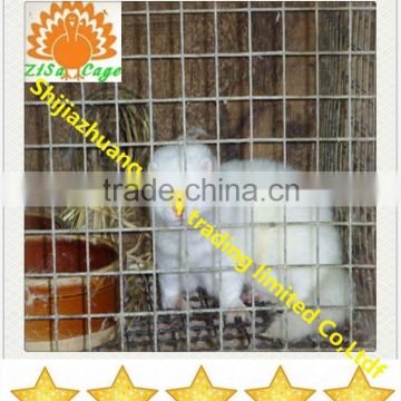 hot dip galvanized steel wire mesh mink farming cage made in chian