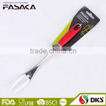 KH108MF Stainless Steel Mirror Finished Meat Fork with PP handle Kitchen Tools