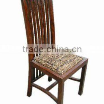 Wicker Dining Chair hardwood and natural wicker