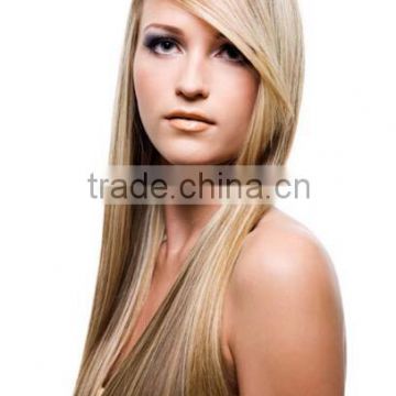 Blonde Ombre Long Straight Synthetic Hair Heat Resistant Fibre