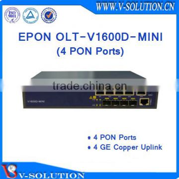 Low Cost 4PON Port EPON OLT Optical Line Terminal for FTTH Solution Made in China