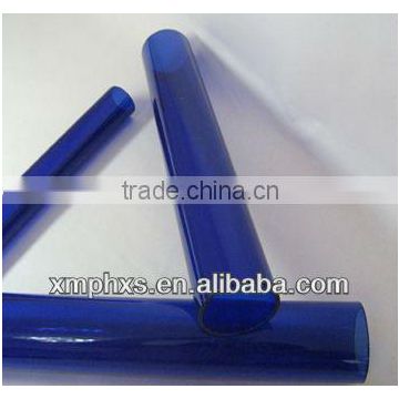 Clear blue PVC tube